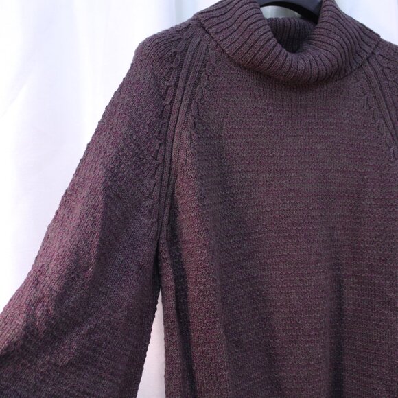 Peruvian Connection Dark Brown Cowl Neck Sweater - Picture 3 of 11